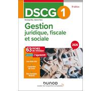 DSCG 1 Gestion juridique, fiscale et sociale - Fiches 2026