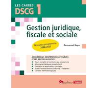 DSCG 1 - Gestion juridique, fiscale et sociale: Nouveau programme 2026/2027