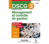 DSCG 3 Management et contrôle de gestion - Fiches 2023-2024