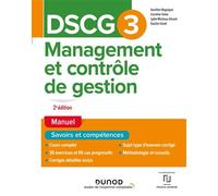 DSCG 3 Management et contrôle de gestion - Manuel 2nde édition - Aurélien Ragaigne - Dunod - broché - Scolaire / Universitaire