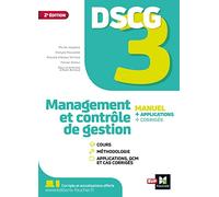 Management Et Contrôle De Gestion Dscg 3 - Manuel Et Applications