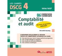 DSCG 4 - 86 Exercices corrigés - Comptabilité et audit Nouveau programme 2026/2027 - Christelle Baratay - Gualino Eds - broché - Scolaire / Universitaire