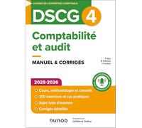 DSCG 4 - Comptabilité et audit - Manuel 2025-2026