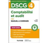 DSCG 4 - Comptabilité et audit - Manuel 2025-2026 Robert Obert (Auteur), Marie-Pierre Mairesse (Auteur), Arnaud Desenfans (Auteur)