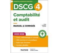DSCG 4 - Comptabilité et audit - Manuel 2025-2026 - Robert Obert - Dunod - broché - Scolaire / Universitaire