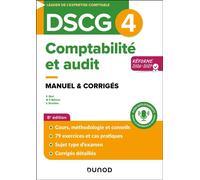 DSCG 4 - Comptabilité et audit - Manuel - Réforme 2026-2027 - Robert Obert - Dunod - broché - Scolaire / Universitaire