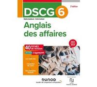 DSCG 6 - Anglais des affaires - Fiches 2023-2024 Nadine Audabram (Auteur), Cécile Lienhard (Auteur)