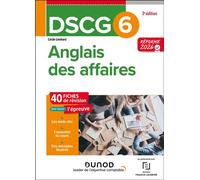 DSCG 6 - Anglais des affaires - Fiches - Réforme 2026-2027 3ème édition - Cécile Lienhard - Dunod - broché - Scolaire / Universitaire