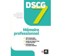 Collectif – DSCG 7 – Mémoire professionnel – Manuel