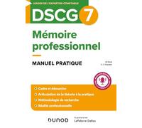 DSCG 7 - Mémoire professionnel: Manuel pratique
