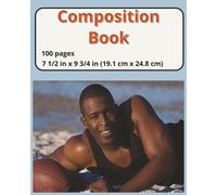 dscraftyhands African American, Beach, Football, back to school, 100 page, 2 sided, 7 1/2 x 9 3/4 in, wireless, college ruled composition book/ Journal