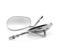 DSCShrfs pour Davidson XL883C XL883N XL883L Sportster FLSTFB Fat BOYR Special FLSTN SOFTAIL Deluxe 2 Pièces/Paire Rétroviseur Latéral De Moto(Chrome)