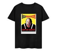 DSCXSD Bad-Manners-t-Shirt-Essential-T-Shirt-T-Shirt-Short-Men-t-Shirts-Mens-Plain-t Black