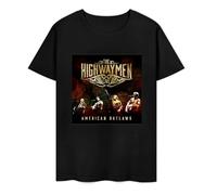 DSCXSD The Highwaymen T Shirt Live American Outlaws Vinyl Cover Small Medium Large Black