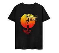 DSCXSD The-Karate-Kid-Sun-Gradient-Logo-T-Shirt Black