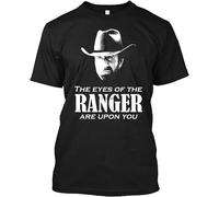 DSCXSD Walker-Texas-Ranger-Merchandise-Chuck-Norris-17-Men-Cotton-Soft-Shirt-DMN-Tee- Black