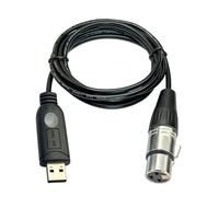 DSD TECH SH-AU20A Câble USB vers XLR pour microphones dynamiques(5.9FT)