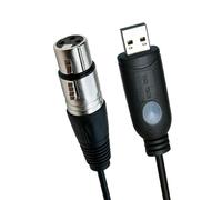 DSD TECH SH-AU21A Câble USB vers XLR 24bit/96kHz pour Micro Dynamique