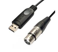 DSD TECH SH-RS09B Câble USB à DMX pour Freestyler QLC MagicQ et Pi Open Lighting (3M/10FT)