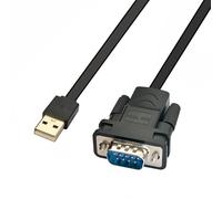 DSD TECH SH-RS232D2 Câble USB vers série RS232 DB9 Puce PL2303GT intégrée pour Windows 8 Liunx Mac OS (Noir)