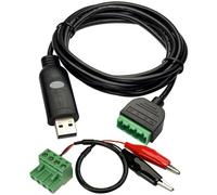 DSD TECH SH-U13 Adaptateur USB vers RS485 avec Pinces Crocodiles compatibles avec Windows Linux et Mac OS