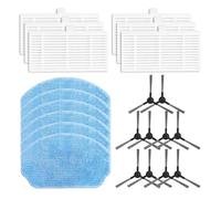 DSDBDNN 1 ensemble de chiffons filtrants et brosses latérales, outils de nettoyage et accessoires compatibles avec le kit de remplacement for aspirateur Nedis WIFIVCB01 WIFIVCR001CBK(B)