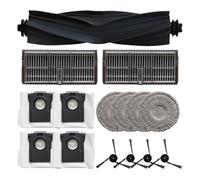 DSDBDNN Compatible avec MOVA P10 Pro Compatible avec les pièces de rechange for aspirateur robot Ultra Brosse latérale principale Filtre HEPA Chiffon de nettoyage Sac à poussière Accessoires(A)