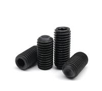 DSDBDNN M1,6 M2,5 M3 M4 M5 M6 M8 M10 M12, douille hexagonale Allen, pointe de tasse, vis de réglage, acier noir 12.9(10mm,M3.5 50pcs)