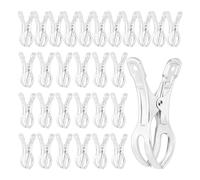 Dsdhuf 30 Pcs 4,5 Pouces Clips de Couverture de Piscine en Acier Inoxydable Pinces de Couverture de Piscine Clips de Couverture d'hiver de Piscine en Métal Jumbo Faciles à Utiliser