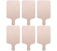 Dsdhuf 6 PièCes Mini Planche à DéCouper en Bois de NoëL avec PoignéE Palette en Bois Non Rectangle Planche à DéCouper Plateau DéCoupes