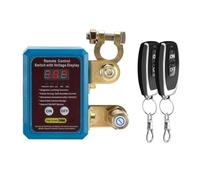 Dsdhuf Interrupteur 240 A 12 V, Interrupteur de Déconnexion de Batterie à Distance avec Affichage de Tension LED, Interrupteur D'Arrêt Automatique pour Automobile