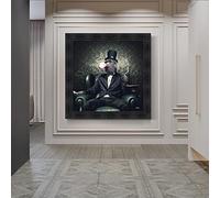 dsdsgog Animal Graffiti Art Singe Toile Peinture Mur Art Affiches et Gravures pour Salon Décor Mural Moderne Mur Art Décor 40x40cm Sans Cadre