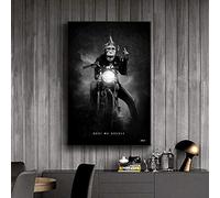 dsdsgog Noir Blanc Moto Racer Singe Toile Peintures Mur Art Affiches Imprime Mur Photos pour Salon Maison Mur 40x60 cm sans Cadre