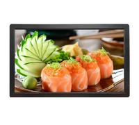 DSeenLeap Cadre Photo numérique Haute définition 32 Pouces, écran IPS, Connexion Wi-FI, Machine publicitaire Murale, Prend en Charge Plusieurs formats (Noir)