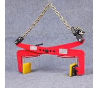 DSeenLeap Pince de Levage pour Pierre 716/771/1100 LB, Pinces de Levage Robustes pour Dalles de Granit avec chaîne, Pince de Levage à Ciseaux à Large Ouverture pour Granit/marbre (Couleur A Moyenne)