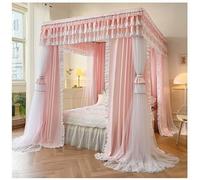 Dsejynxx moustiquaire lit Double Ciel de lit à 4 Coins, moustiquaire pour Filles et Adultes, Accessoires de décoration de Chambre de Princesse Luxueux(Color:c,Size:150 * 200cm)