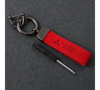 dsetryj Porte-clés de Voiture, pour Mitsubishi Ralliart Lancer Outlander Pajero L200 ASX Mirage Eclipse Montero EVO9 Galant clés de Voiture Protection Clef Porte-Clés Clef Porte-Clés Accessoires,A