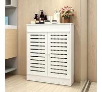 DSEWTEZXI Blanc Ventilation Couloir Cache-radiateur, Respirant en Salle Cache Radiateur à 2 Portes, Etagere Cache Radiateur avec Plateforme Stockage, Salon Cache Ventilation Chauffage.(L80*W25*H70cm)