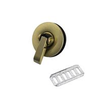 DSFDFDG 1 Fermoir Rond en métal for Sac à Main, Accessoire de Bricolage for Le Travail du Cuir pour Sacs Accessoires(Bronze)