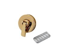 DSFDFDG 1 Fermoir Rond en métal for Sac à Main, Accessoire de Bricolage for Le Travail du Cuir pour Sacs Accessoires(Gold)