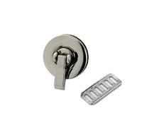 DSFDFDG 1 Fermoir Rond en métal for Sac à Main, Accessoire de Bricolage for Le Travail du Cuir pour Sacs Accessoires(Silver)