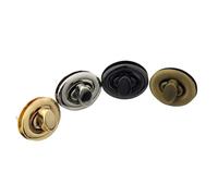 DSFDFDG 1 pièce de Fermoir Ovale en métal for Sac à Main, Sac à Main, Bagages, quincaillerie, pièces de Fermeture, Accessoires pour Sacs Accessoires(Black,Diameter 46.5mm)