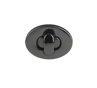 DSFDFDG Accessoires Pratiques for Sac à Main en Forme d'œuf, quincaillerie, Fermoir à Verrouillage Rotatif, Bricolage pour Sacs Accessoires(Black)