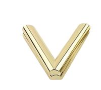 DSFDFDG Lot de 2 fermoirs métalliques à Fermoir tournant, Style Lettre, for décoration de Sac, Bricolage, Accessoires de Remplacement pour Sacs Accessoires(Gold)