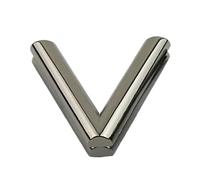 DSFDFDG Lot de 2 fermoirs métalliques à Fermoir tournant, Style Lettre, for décoration de Sac, Bricolage, Accessoires de Remplacement pour Sacs Accessoires(Metal)