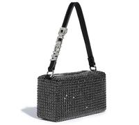 DSFDFDG Sac de soirée luxueux orné de perles et strass for femme | Sac à main scintillant for spectacle | Pochette élégante for dîner(SKY BLUE)
