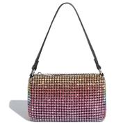 DSFDFDG Sac de soirée luxueux orné de perles et strass for femme | Sac à main scintillant for spectacle | Pochette élégante for dîner(Black)