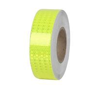 dsfen 5Cm X 40M Ruban D'avertissement Réfléchissant, Ruban De Sécurité Réfléchissant De Auto-Adhésive pour Installations De Transport Routier, Véhicules, Vélos, Extérieur, Voitures,Fluorescent