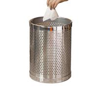 DSFHVBDD Poubelle INOX Grande, Corbeille À Papiers Moderne, Bac À Déchets Pratique, Poubelle sans Couvercle Spacieuse, Corbeille De Cuisine Élégante, Poubelle Bureau Compacte, Poubelle Salle De Bain