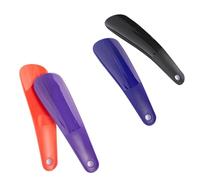 DSFIHJO 1 pièces 19cm cornes de chaussures corne en plastique professionnelle cuillère forme chausse-pied Lifter pour Hommes, Femmes(PURPLE)